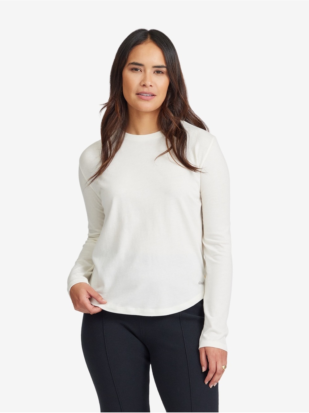 NWT Allbirds $70 Women's Anytime Long Sleeve Tee - Natural White Sz L
